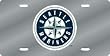 Seattle Mariners Laser Cut Silver License Plate - SET OF 6 - Sports Merchandise