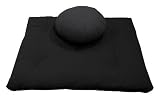 Deluxe Zafu (Kapok or Buckwheat Hull) & Zabuton Meditation Cushion Set
