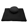 Economy Zafu (Kapok or Buckwheat Hull) & Zabuton Meditation Cushion Set