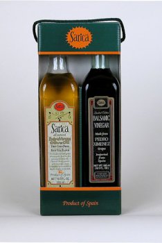 Olive Oil & Red Balsamic Vinegar Twin Pack ( 500ml Each ) by Sarica Foods