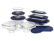 Pyrex Bakeware 19-Piece Baking Dish Set, Clear