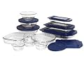 Pyrex Bakeware 19-Piece Baking Dish Set, Clear