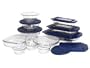 World Kitchen 1058994 Pyrex Bakeware 19-Piece Baking Dish Set, Clear