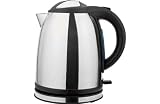 Cookworks Compact Kettle - Stainless Steel with Microfibre HSB® Cleaning Glove