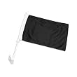 Solid Black Car Flag