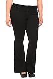Torrid Plus Size Source Of Wisdom - Luxe Black Slim Bootleg Denim (Extra Tall)
