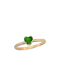 10K Gold Childrens May Birthstone Ring(size 3 1/2)