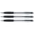 Bic Atlantis Ball Pen Cushion Grip Broad 1.2mm Tip 0.8mm Line Black Ref 837386 [Pack 12]