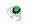 Diana Engagement Inspired Ring with Emerald Stone Includes Gift Box