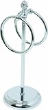 IMAGE OF Chrome Pedestal Fingertip Towel Ring with Finial