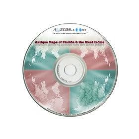 Antique Maps Of Florida And The West Indies CD