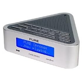 Pure Chronos DAB Alarm Clock Radio - Silver