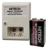 9 Volt Lithium Ion Battery Charger with 1 Li-Ion Battery