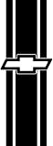 Chevrolet - Multi-Stripe - Black - Truck Bed Graphics