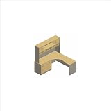 Bush Furniture Natural Cherry Corsa Series L-Shape Computer Desk with Hutch