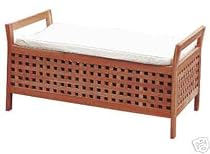 Solid Walnut Bergen Storage Bench with Seat 93cm