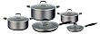 Concord 10 Piece Hard Anodized Aluminum Cookware Set