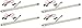 4 x Gold Stars T5128301-04 LED 12