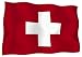SWITZERLAND Flag Car Bumper Sticker 12X10cm