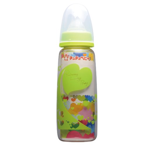 チュチュベビー PPSU製哺乳びん カラフル黄緑 240ml