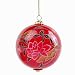 Glass Ornaments - Hand Painted Inside - Beautiful Lotus Flower Design