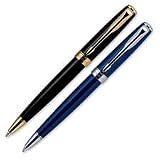 Ballpoint Pen,Refillable,Twist Action,Black with Gold Trim (PAR1739146)