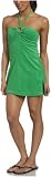 Echo Women s Cotton Terry Solid Halter Beach Dress