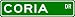 CORIA Street Sign ~ Personalized Family Lastname Sign ~ Gameroom, Basement, Garage Sign **