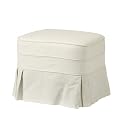Simply Shabby Chic&trade; Linen Ottoman - Sour Cream