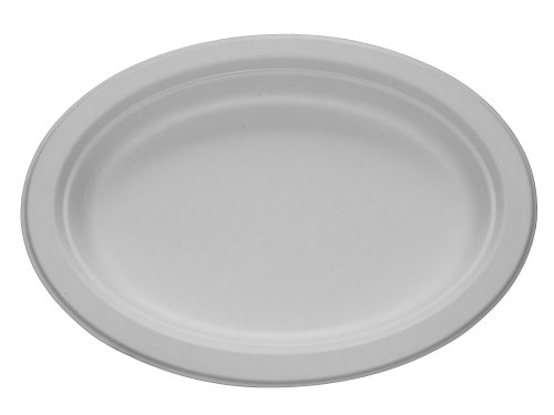 Stalkmarket 12-Inch Jumbo Oval Platter, 500-Count Case by Stalkmarket