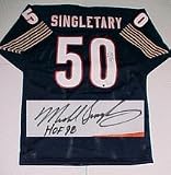 Mike Singletary Chicago Bears NFL Autographed Throwback Jersey with 