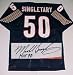 Mike Singletary Chicago Bears NFL Autographed Throwback Jersey with 