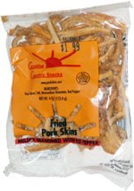 Buy Now at Amazon.com: Fried Pork Skins Hard Strips Red Pepper 1-4 Oz Pkg.