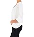 Double Zero Loose Droop Cropped Blouse in Cream