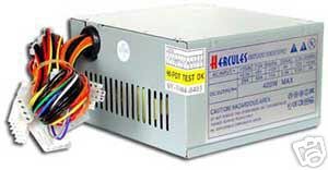 Hercules 400W ATX P4 AMD Computer Single Fan Power Supply