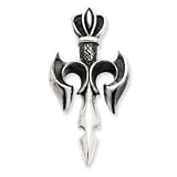 Sterling Silver Antiqued Gothic Pendant