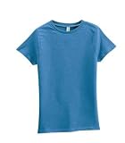 District Threads - Ladies Short Sleeve District Tee Denim-L