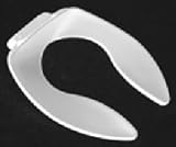 American Standard 5910.110.020 Elongated Open Front Toilet Seat with EverClean, White
