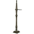 Classic Bolt Mounted Post - Antique Brass
