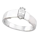 14K White or Yellow Gold Diamond Engagement Ring - 0.40 Ct.