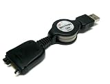 Search : Palm Treo 700w Treo 650 Tungten TX T5 E2 Lifedrive 2 in 1 Retractable USB 2.0 Sync Data Cable + Charger