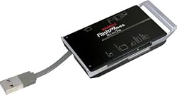 MICRODIA FlashMover All-in-One USB2.0 Card Reader (White)
