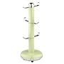 Typhoon Capsule Gloss Cream Steel Body Mug Tree with Stainless Steel Arms and Non Slip Feet