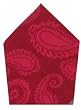 Durable Hand Woven Jacquard 100% Cotton Paisley Pink and White Napkins 22x22 Inches Set of Six