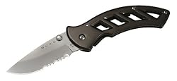 Buck 318GYX Parallex  2.8 Liner Locking Partially Serrated Folding Knife (Gun Metal Grey)