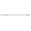 14K White Gold Box Chain - 1.10mm - 18 inch