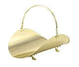 Outdoor Living : UniFlame 19in. Triple Plated Polished Brass Woodbasket