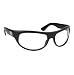 The Wrap Black Sunglasses With Clear Lens For Lager Faces With 400 UV Protection
