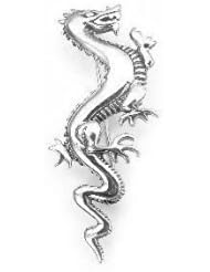 Dragon Sterling Silver Loch Ness Sea Serpent Pin Brooch