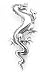 DRAGON Sterling Silver Loch Ness Sea Serpent Pin Brooch